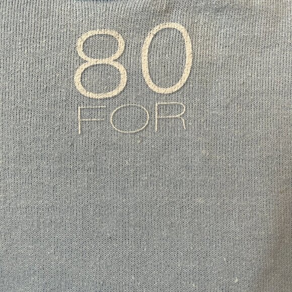 Gildan Big Tall Men or Unisex 5XL Sweatshirt Color Blue with 80FOR logo - Picture 4 of 6